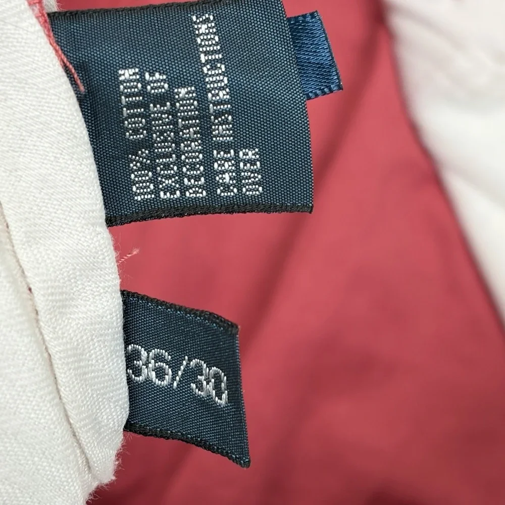 Vintage Polo Ralph Lauren Preston Pant 100% Cotton 36x30 RED‎